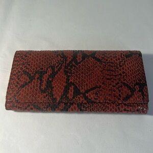 The Find Stamped Leather Wallet/Wristlete